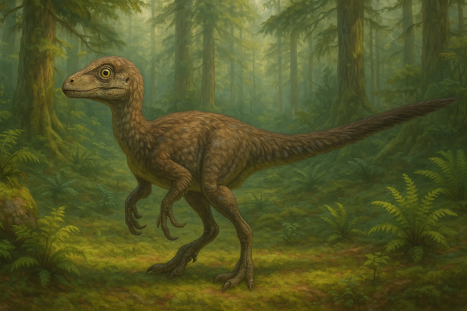 Troodon Dico Des Dinos Représentation de Troodon dans son environnement naturel.