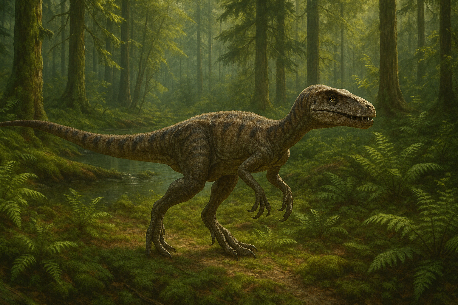 Megapnosaurus Dico Des Dinos Représentation de Megapnosaurus dans son environnement naturel.